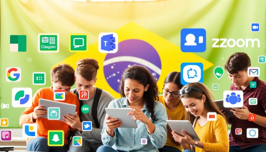 Plataformas de ensino híbrido no Brasil